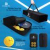 Portable Pickleball Set with Net | 4 USAPA Approved Graphite Paddles, Duffle Bag, Regulation Size Pickleball Net System, Assembly Manual, 8 Outdoor Balls and Carry Bag