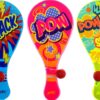 JA-RU Paddle Ball with String (Pack of 3) | Vintage Retro Toys Paddle Ball Set | Party Favor Prizes Toys | Indoor and Outdoor Toy, for Girls and Boys | Item #1994-3s