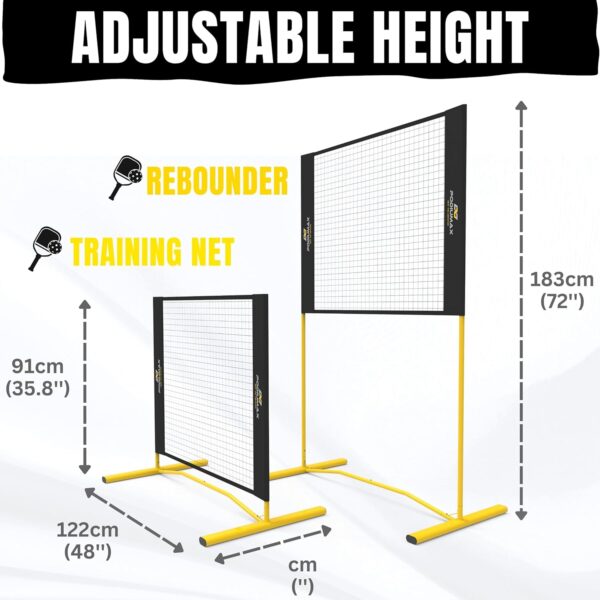 PodiuMax Mini Pickleball Net, 4FT Pickleball Net for Driveway, Outdoor Indoor Solo Practice & Skill Improvement