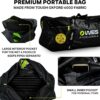 10ft Mini Pickleball Net Set – Half Court Pickleball Net with Ball Holder, Premium Travel Bag & 4 Pickleballs – Easy Setup, Heavy-Duty Frame & Reinforced Fabric Net for Driveway