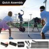 Pickleball Net, Portable Pickleball Net for Driveway, 22 FT USAPA Regulation Size, Steady Metal Frame, with Carrying Bag for Backyards, Driveways, Outdoor Indoor