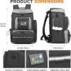 Pickleball Bag for Women & Men Pickleball Backpack with Shoe Compartment & Insulated Pocket Sports Backpack for Paddels, Balls, Accessories