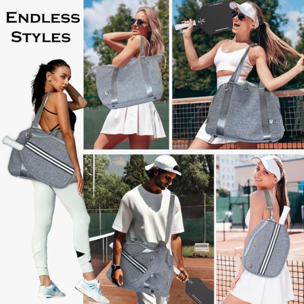 Pickleball Bag – Neoprene Duffel with Detachable Paddle Case, Shoe Compartment & Large Capacity for Men & Women