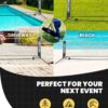 Boulder Sports All-in-One Pickleball & Badminton Set - Portable, Adjustable Net with Paddles & Rackets