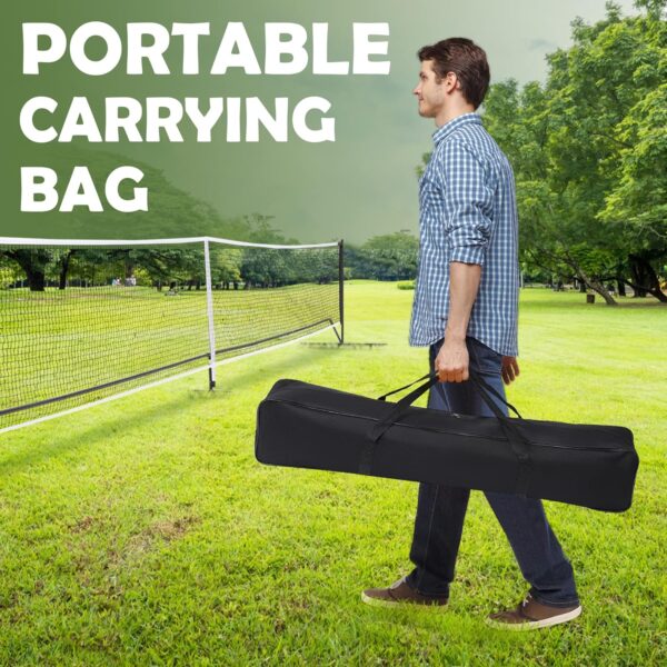 DULCE DOM Pickleball Net Portable Outdoor with Court Marking Kit, 22 FT Pickleball Nets USAPA Regulation Full Size, Pickle Ball Game Net System with Carrying Bag for Driveway Backyards