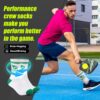 Newluck Pickleball Socks Sport,Running,Calf,Compression,Apparel,Performance Cushione,Breathable,Crew Sock for Men Women(3Pairs)