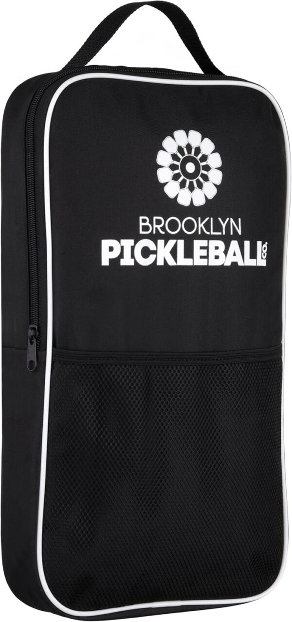 Brooklyn Pickleball Co. | Set of 2 Premium Carbon Fiber Paddles | USAPA Approved | Honeycomb Core Pickle-Ball Paddle | 2025 Pickle Ball Starter Kit Bundle & Travel Case