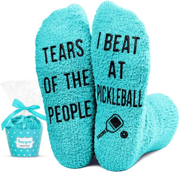 HAPPYPOP Sports Gifts for Women Men - Hockey Pickleball Socks, Mothers Day Gifts for Mom