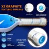 Pickleball Paddles Set of 2, 2025 USAPA Approved Pickleball Set, Graphite+Fiberglass Infused Lightweight Pickle Ball Rackets 2 Pack, highGrit, Reinforced 16mm Core, 1 Bag, 4 Balls, 2 Grips, 2 Paddles