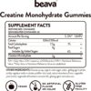 Creatine Monohydrate Gummies - 30 Servings - Vegan Creatine Chews for Muscle Growth, Muscle Recovery, Workout Recovery, Anaerobic Endurance - No Loading Phase - No Bloating - Strawberry - Low Sugar