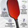 Sport Squad Pickleball Paddles Set of 2 and Single Paddles - Lightweight, Durable & High-Performance Playability - Enhanced Grip & Power - USA Team-Developed Rackets, Sets & Accessories for All Levels
