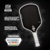 RAV PRO Pickleball Paddle - Ultimate HIGH END 16mm Japanese Toray T700 Raw Carbon Fiber CFS w/Excellent GRIT Roughness Texture, Aero Dynamic Curve, USAPA Approved, Non Slip Grip