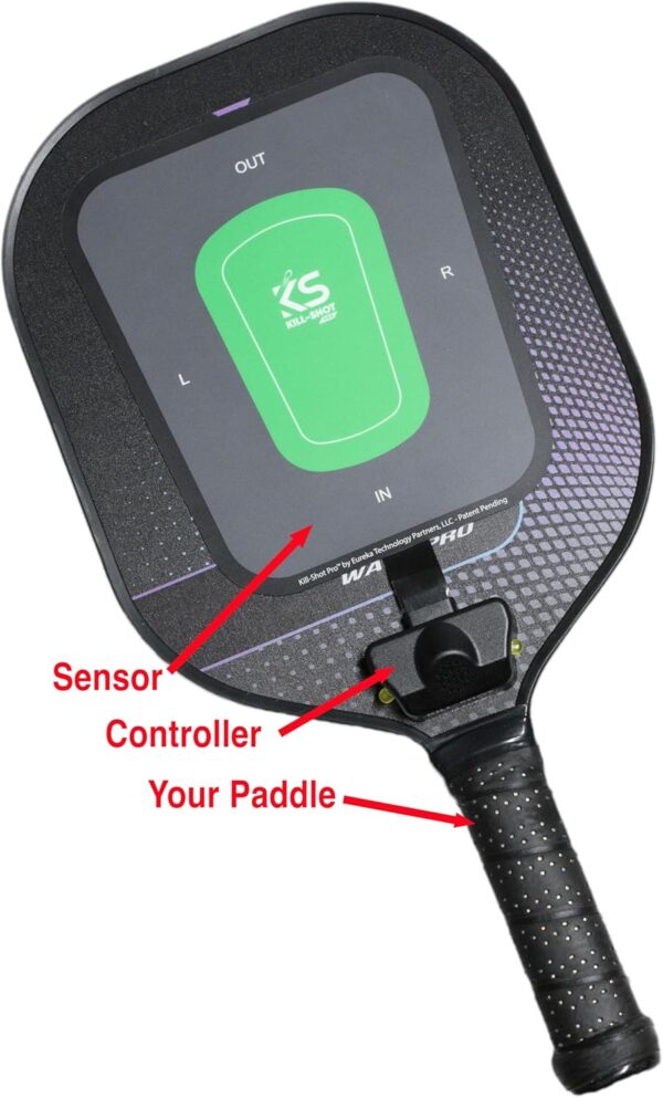 Custom Kit | Mounts to The Pickleball Paddle of Your Choice | Custom Kit | Training Aid with Real-Time Visual and Audible Feedback | Records Performance Statistics |