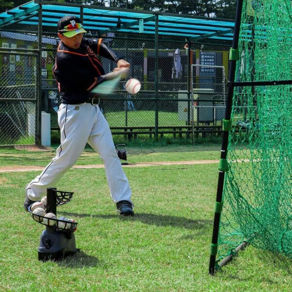 2 in 1 Baseball & Tennis Ball Launcher Machine - Pickleball Machine Tennis Ball Machine - Portable Thrower Server - PAdjustable Launching Angle and Interval - AC/Batteries Powered