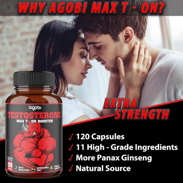 agobi 11in1 Testosterone Supplement - 120 Capsules for 2 Month
