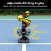 388PBH Pickleball Machine, 4 Adjustable Angles, Includes 9 Pickleballs, Powered by Power Bank/Battery, for Beginners
