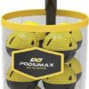 PodiuMax Tennis & Pickleball Picker Upper, 30-42 Tennis Ball Hopper, Lightweight & Portable Tennis Ball Basket