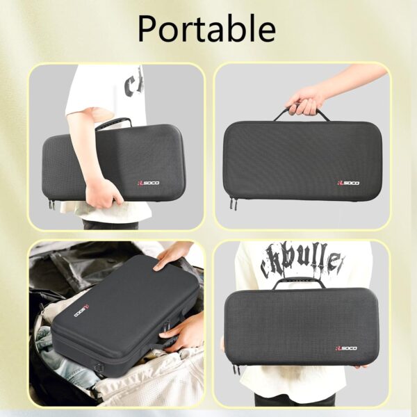 RLSOCO Hard Case for Pickleball Paddles, Portable bag for Men & Women, Fits All Pickleball Paddle Shapes and Sizes, Holds 2 Rackets and 4 ball (Case Only)