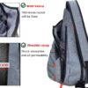 Tennis Bag for Men Women, Racquetball Pickleball Paddle Squash Sling Bags Crossbody Sports Backpack Adult with USB Charge Port