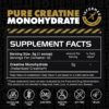 Gains in Bulk Instantized Creatine Monohydrate for Women and Men, Soluble Pre Workout Powder, Supports Muscle Building, Strength and Performance, Bodybuilding Supplements, Unflavored, 30 Servings