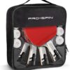 PRO SPIN Ping Pong Paddles - Professional Level Table Tennis Rackets with Carbon Fiber for Superior Control | 7-Ply Blade, Premium Rubber, 2.0mm Sponge | Includes Protector Case