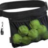 Tennis Ball Holder, Pickleball Holder Bag for Women, Men & Teens, Ball Pouch, Mesh Waist Hip Bag Carrier, Easy Holding 6-8 Pickle Balls or Tennis, Versatile Accessories & Gifts