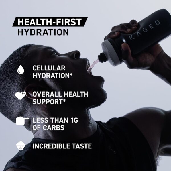 Kaged Electrolyte Hydration Powder Hydracharge Orange Mango Sports Drink for Men and Women Pre, Post, Intra Workout Supplement 60 Servings