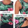 LURANEE Women's Workout Athletic Tank Tops Quick Dry Sun Protection Yoga Gym Crop Sleeveless Shirts