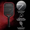 Paddletek Bantam TKO-CX 14.3mm Pickleball Paddles with Polymer Honeycomb Core - Unidirectional Carbon Fiber – Torsional Weighting & High Tack Performance Grip - USAPA Approved - 5.75 Inch Handle