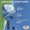 Pickleball Paddles, USAPA Approved Graphite Carbon Fiberglass Face with Polypropylene Honeycomb Core, Lightweight Pickleball Paddles Set of 2 Rackets, 4 Balls and 1 Carry Bag