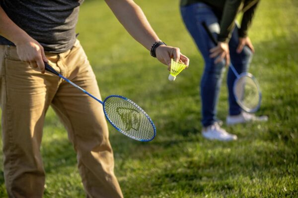 Triumph Sports Multi-Sport Versatile Combo Outdoor Game Net Set Includes Volleyball, Badminton, and Pickleball, Blue (35-7510-2)