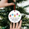 FLAGWIX Pickleball Gifts - Christmas Ornaments 2024 - Ceramic Ornaments for Women, Friends, Pickleball Lovers - Tree Decoration