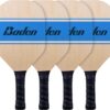Baden 4 Square Pickleball Portable Net Set - 20' x 20' Nets & Posts, 3 Balls, 4 Wood Paddles, 2 Pieces of Chalk, & 1 Durable Bag