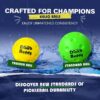 Kelso Pickleball, PU Foam Pickleball Balls for Reduced Noise, Enhances Hand-Eye Coordination, Indoor & Outdoor Use, Standard or Small Trainer-Sized Balls