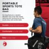 GAMMA Sports Tour Tote Bag, Pickleball Bag for Pickleball Paddles, Gear, and Clothes, Black