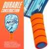 NERF 2 Player Pickleball Paddle Set - Youth Pickleball Equipment Set - (2) Wooden Paddles with Foam Grips + (2) Outdoor Balls for Kids - Carry Bag Included