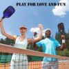 FITPROWIN Pickleball Paddles, Carbon Fiber & Fiberglass Hybrid Face Pickleball Rackets, Lightweight Pickle Ball Paddle with Ribbed Non-Slip Cushion Grip, 4 Balls, Portable Bag
