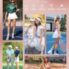 Angel season Pleated Tennis Skirts for Women with Pockets High Waist Golf Skorts Lightweight Athletic Mini Short Skirts