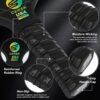 Pickleball Paddles Set of 4, USAPA Approved Carbon Fiber Pickle Ball Paddle (CHS), Polypropylene Honeycomb Core, Anti Slip Sweat Absorbing Grip, 4 Replacement Soft Grip, 6 Pickleball, Bag