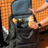 MOMENT MW-PRO Pickleball Bag | 2 Fence Hook Straps | 4 Pockets for Paddles, Balls, Shoes | Spacious Storage | Travel Ready