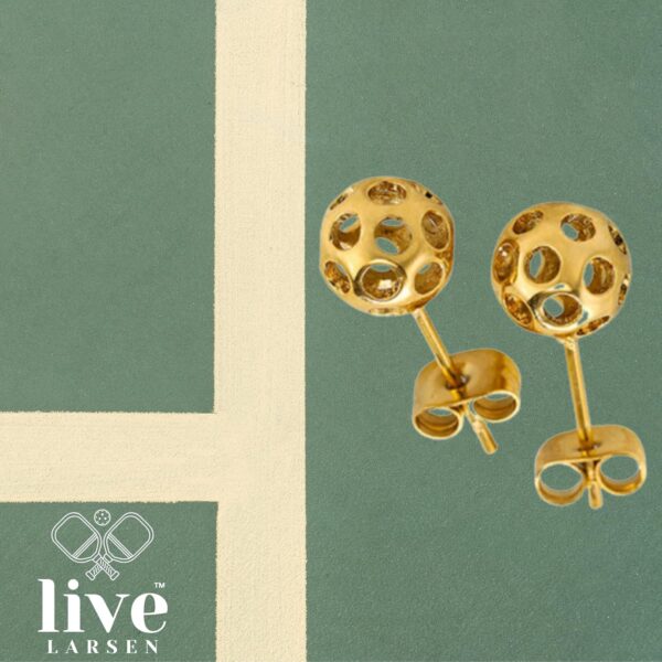 81tWOPY9XJL._AC_SL1500_.jpg Pickleball Earrings Jewelry for Women Gold 18KT Best Gift Present for Her Hypoallergenic Feminine Accessories