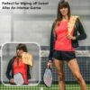 6 Pcs Soft Pickleball Towel 15 x 17 Inch Absorbent Fast Drying Towels for Women Sweat Funny Pickleball Gifts for Men Women Hand Towel with Clip
