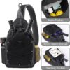 Pickleball Bag Pickleball Paddle Bag Small Pickleball Bag for Women Men, Adjustable Pickleball Sling Bag with Fence Hook Water Bottle Holder for Pickleball Paddle Racket