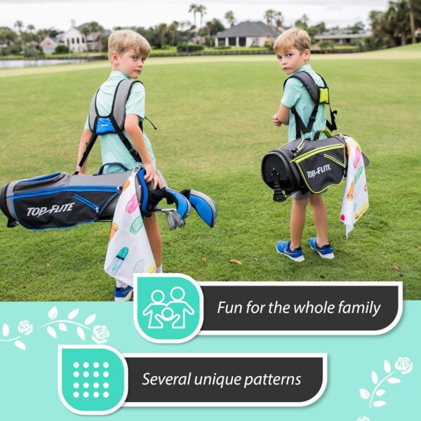 Millie Rose Pickleball Towels in Fashionable Prints - Cute 15x17 inch Microfiber & Cotton Athletic Towels with Carabiner Clip - Pickleball Accessories, Pickleball Gifts (Pickleball Party)