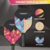 Pickleball Paddles Set of 4,USAPA Approved,4 Indoor&Outdoor Pickleball Balls, Carrying Bag, 4 Cooling Towels,4 Pack Paddles,Pickleball Paddles Pack Gifts for Beginner&Pro