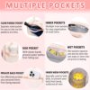 TuErcao Pickleball Bags for Women, Pickleball Gifts Cute Pickleball Paddle Bag for Men Tennis Tote Bag with Fence Hook Accessories