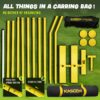KASCEN Pickleball Net - Pickleball Net for Driveway, 22FT USAPA Portable Pickleball Set with Net, Pickle Ball Net with 4 Pickleballs & Carry Bag, Pickle Ball Net for Outdoor Indoor Court Backyard