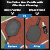 Pickleball Paddle Cleaner Spray - Removes Dirt, Ball Residue, Scuff Marks- EPA Safer Ingredients, Pickleball Accessories, Pickleball Gifts, Presidents Day Deals - 8 FL Oz (Cloth & Thumb Tape Included)