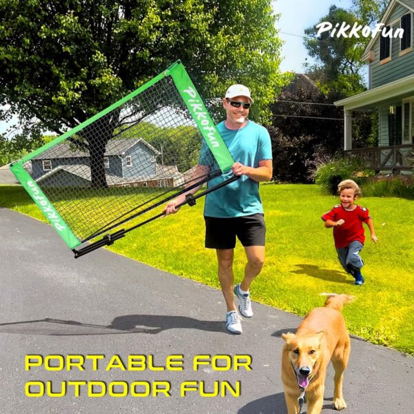 Mini Pickleball Net 5 ft - Pickleball Dink Net for Training for Indoor and Outdoor, Regulation Height 3 ft., Quick Set Up Design, Lightweight and Durable
