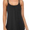 Hibelle Women's Workout Yoga Racerback Tank Tops with Built in Shelf Bra